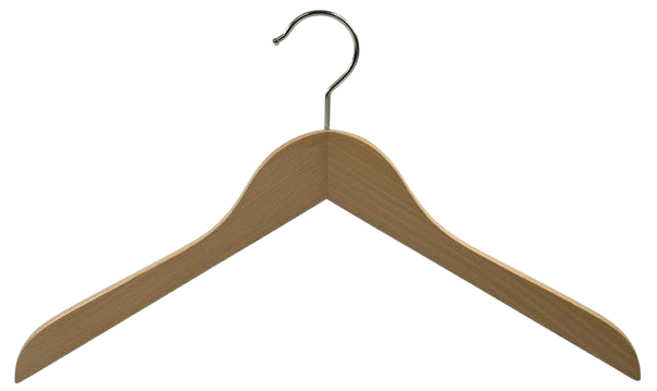 Holzkleiderbügel Standard gewinkelt 7279 Holzkleiderbügel Standard gewinkelt 7279