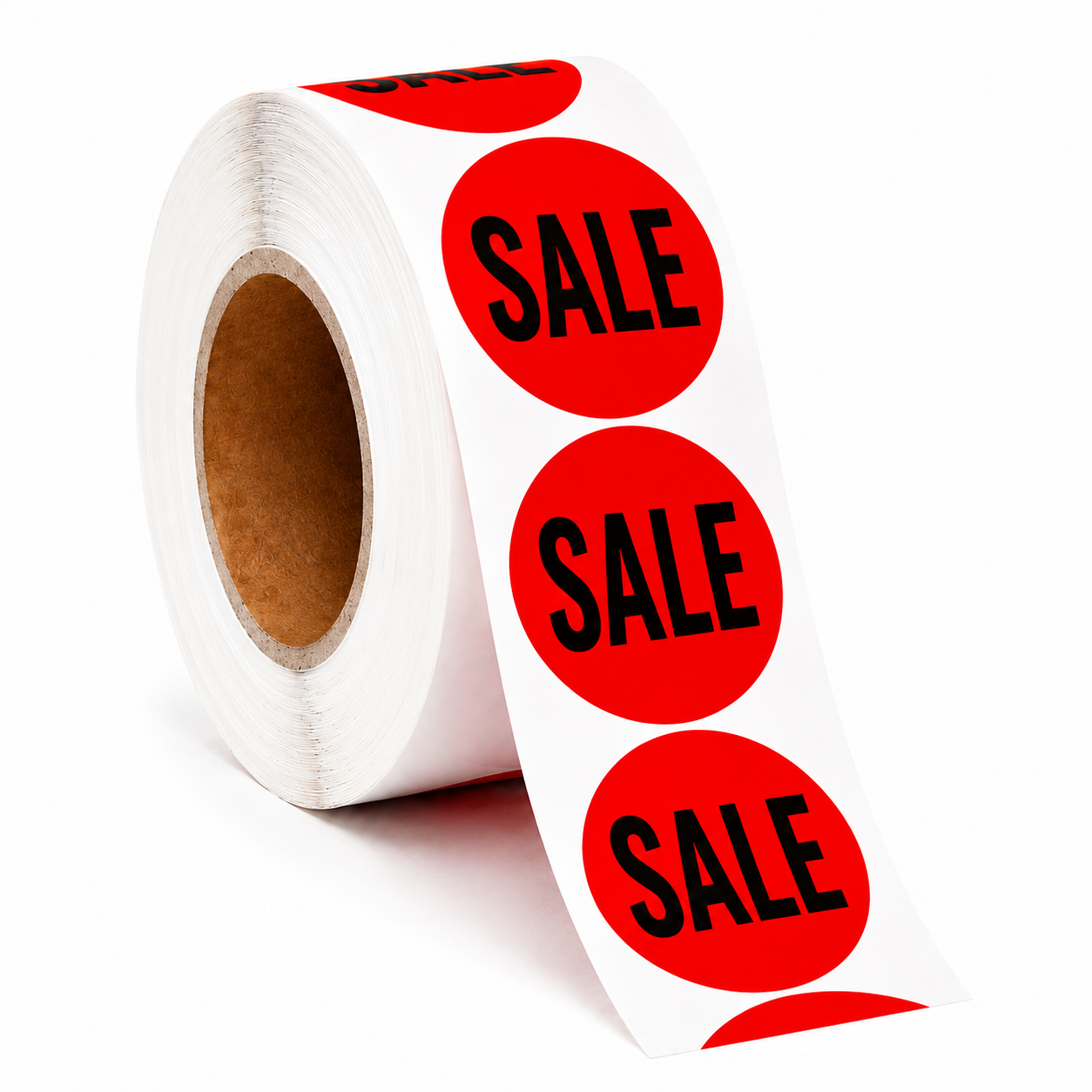 Haftetiketten leuchtrot - Sale
