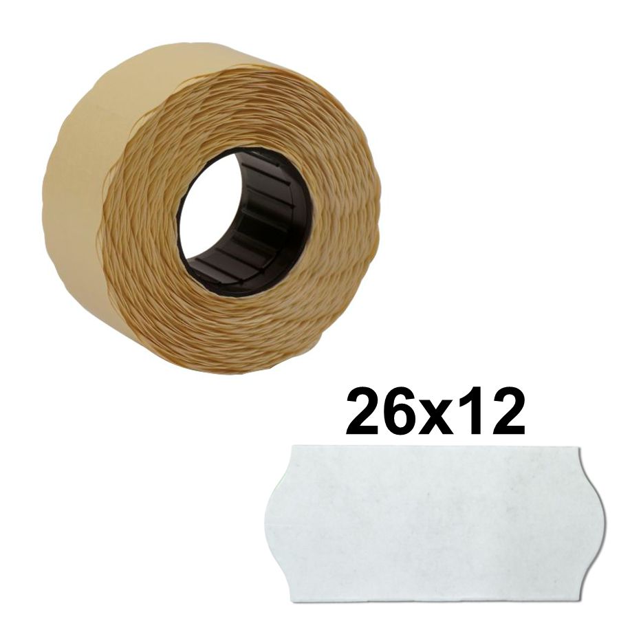 Preisetiketten weiß - 26x12mm
