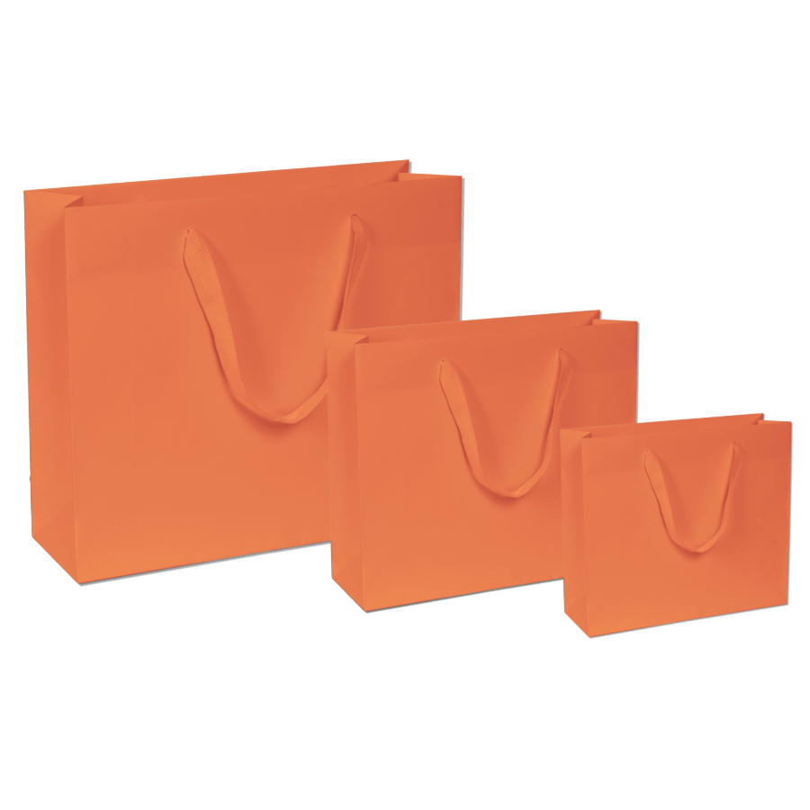 Papiertüten koralle - Stoffband Papiertüten koralle - Stoffband