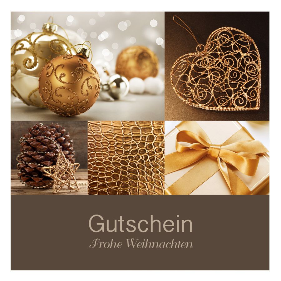 Gutscheine Weihnachten mit Kuvert - 12x12cm