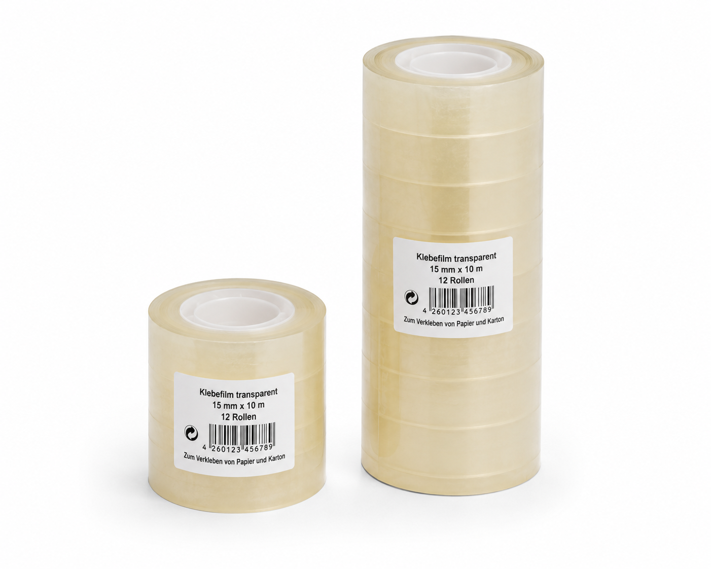Klebefilmrollen klein transparent