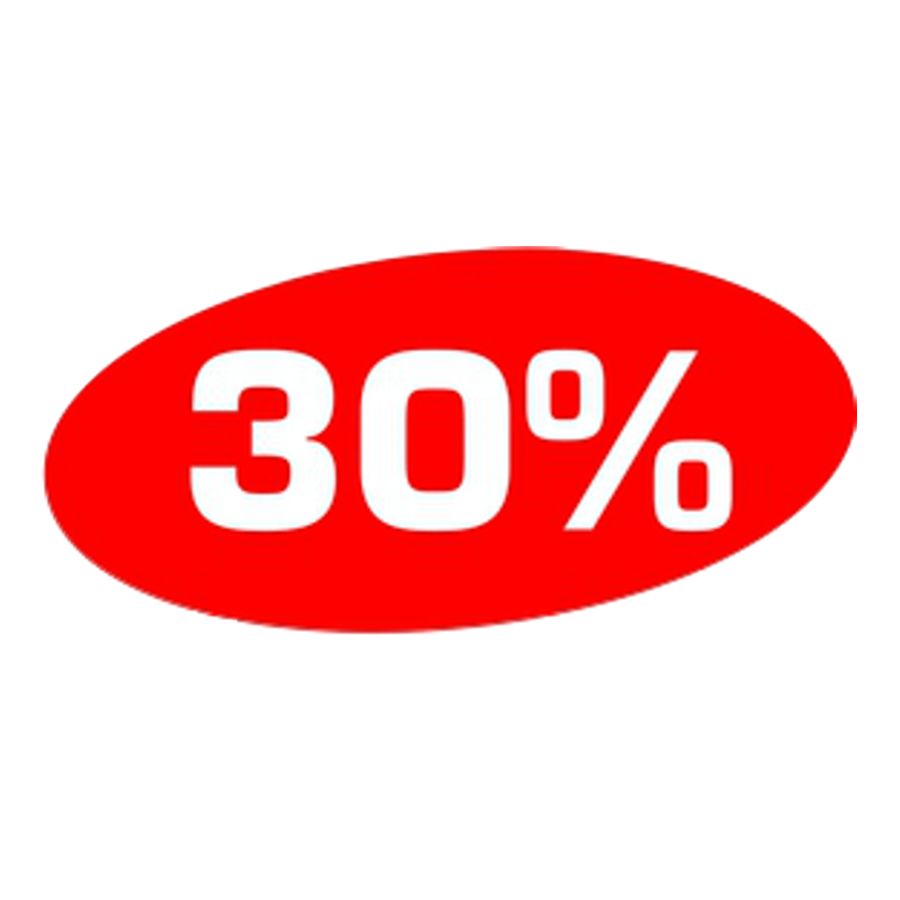 Ankleber 30 % oval Ankleber 30 % oval