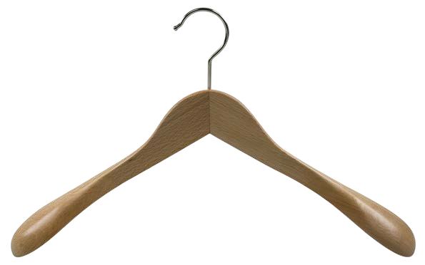 Holzkleiderbügel Standard gewinkelt 7553 Holzkleiderbügel Standard gewinkelt 7553