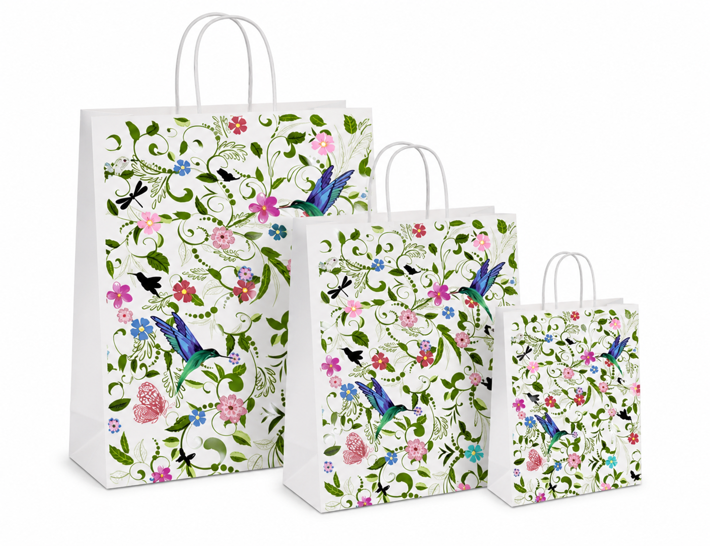 Papiertüten Kolibri - Kordelgriff