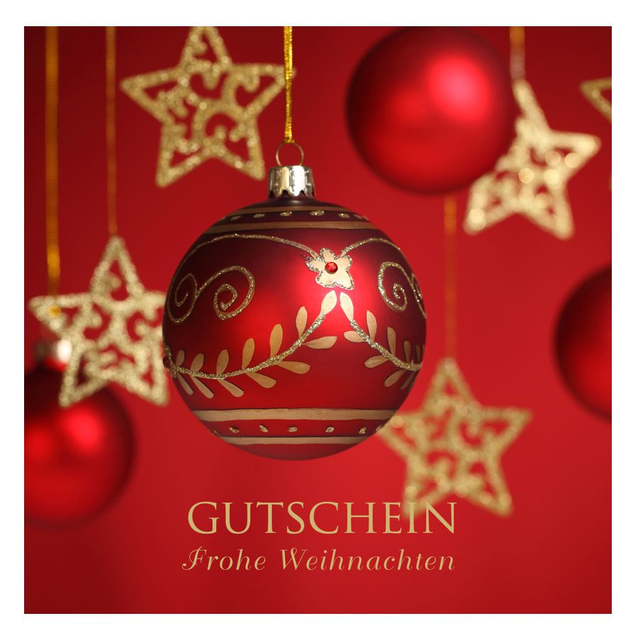 Gutscheine Weihnachten mit Kuvert - 12x12cm