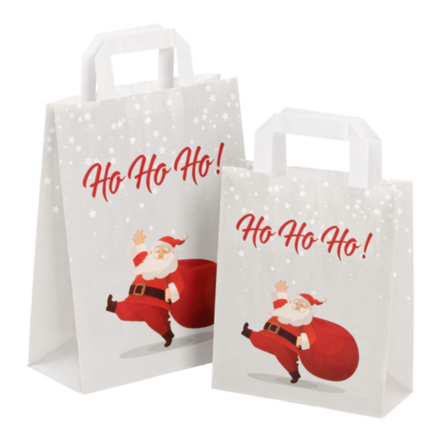 Papiertüten Santa Claus - Flachgriff