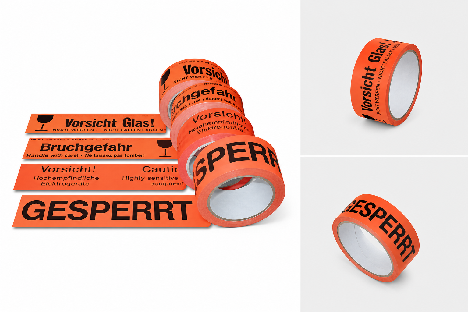 Klebeband Warnhinweis