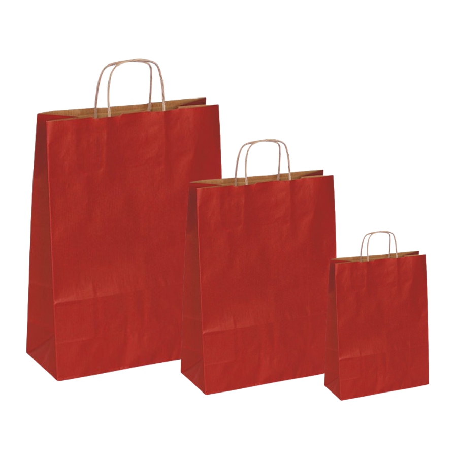 Papiertüten dunkelrot - Kordelgriff Papiertüten dunkelrot - Kordelgriff