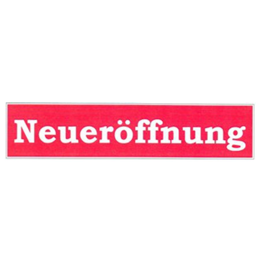 Ankleber Neueröffnung